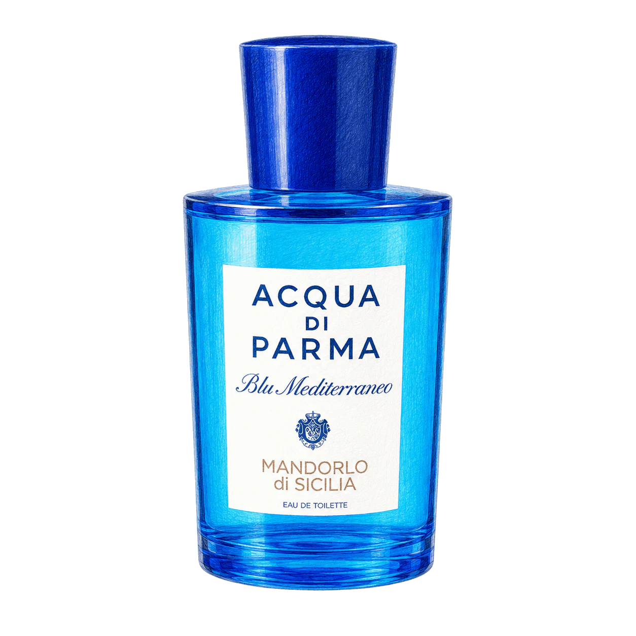 Acqua di Parma マンドルロ ディ シチリアの編集部制作色鉛筆イラスト