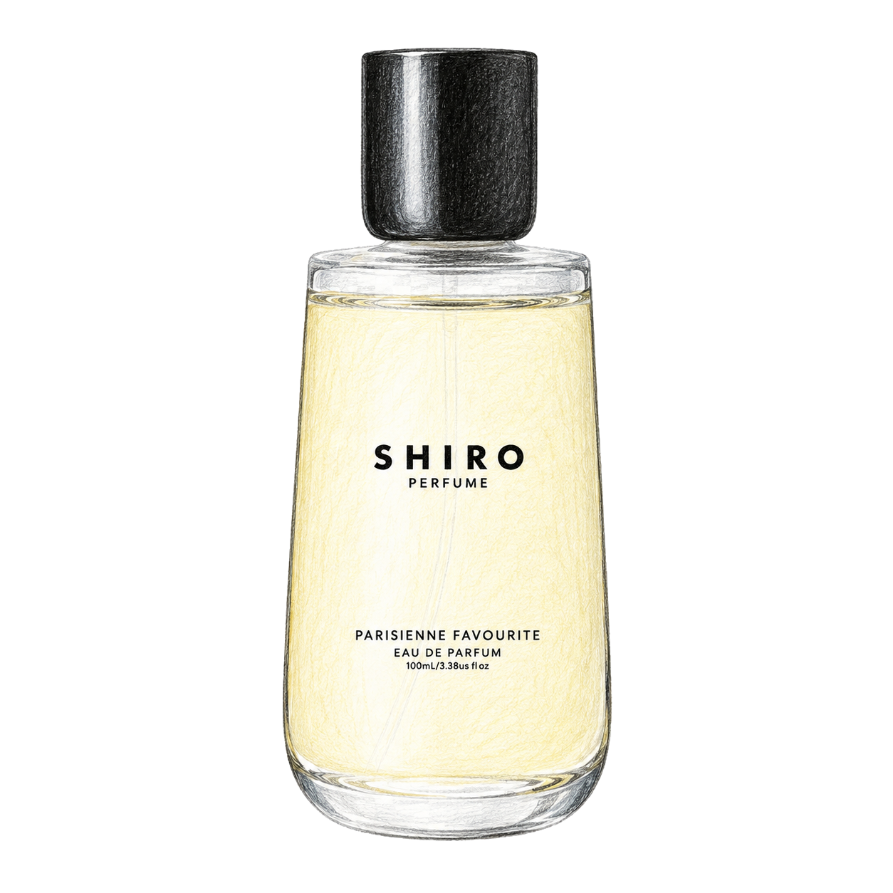 SHIRO パリジェンヌ フェイヴァリット オードパルファンの編集部制作色鉛筆イラスト