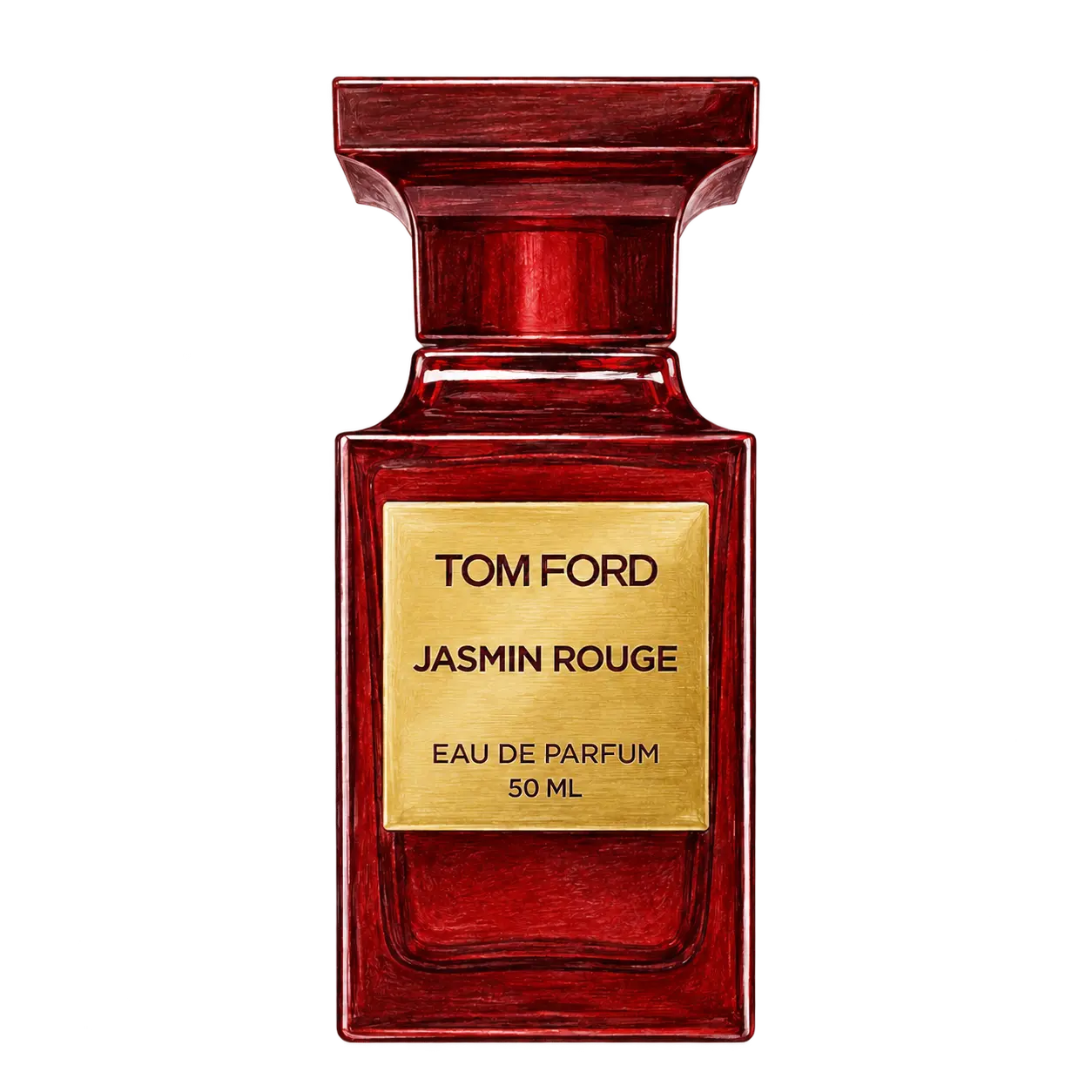 ジャスミン ルージュ オード パルファム 50mLの編集部制作色鉛筆イラスト